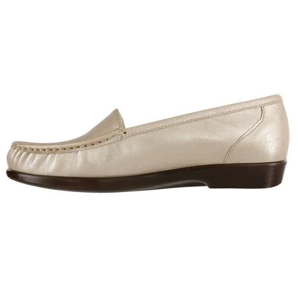 SAS TRIPAD Simplify Slip On Loafer Flats COMFORT FOOTBED 9 W Wide Leather - Picture 4 of 4